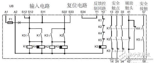 安全繼電器工作原理、接線圖、使用方法